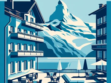 Menginap di Hotel dengan Pemandangan Gunung di Swiss