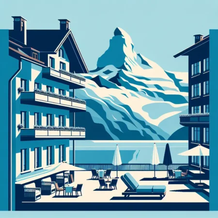 Menginap di Hotel dengan Pemandangan Gunung di Swiss
