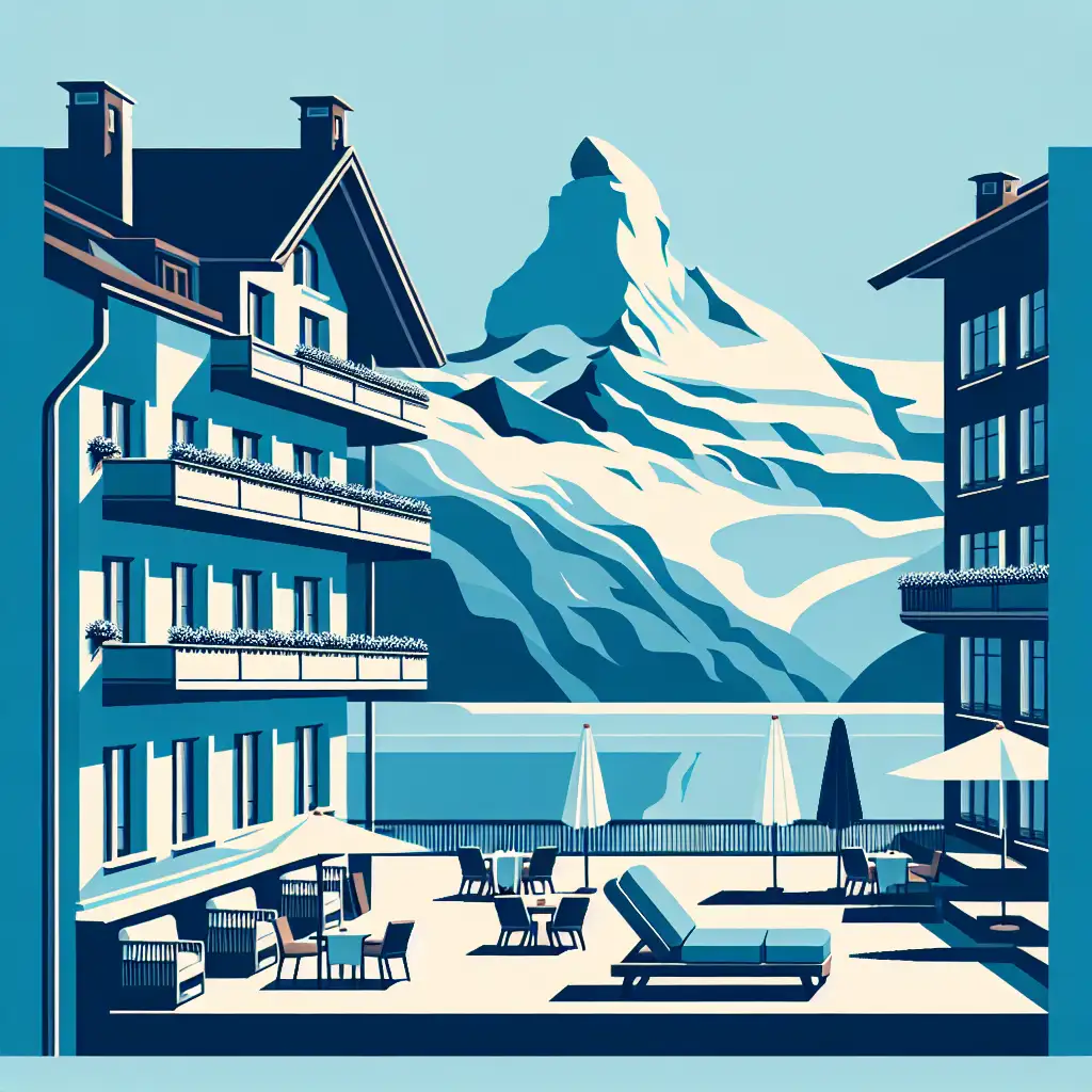 Menginap di Hotel dengan Pemandangan Gunung di Swiss